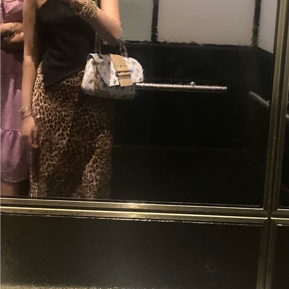 Leopard/cheetah print midi skirt - Picture 3 of 5